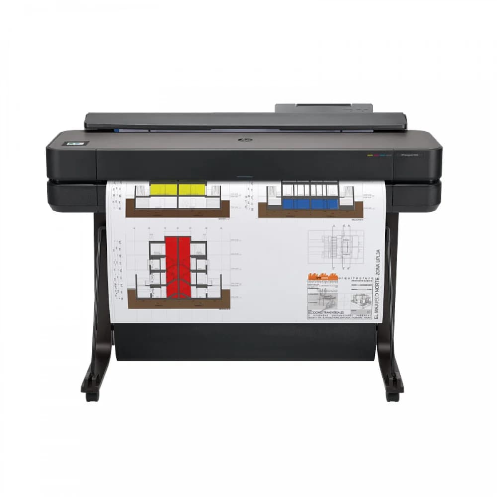 Широкоформатный принтер (Плоттер) HP DesignJet T650 Printer (36",4color, 2400x1200dpi, 1Gb, 25spp(A1),USB/ GigEth/ Wi-Fi, подставка, media bin, rollfeed, sheetfeed, tray50(A3/A4), авто-отрезчик, GL/