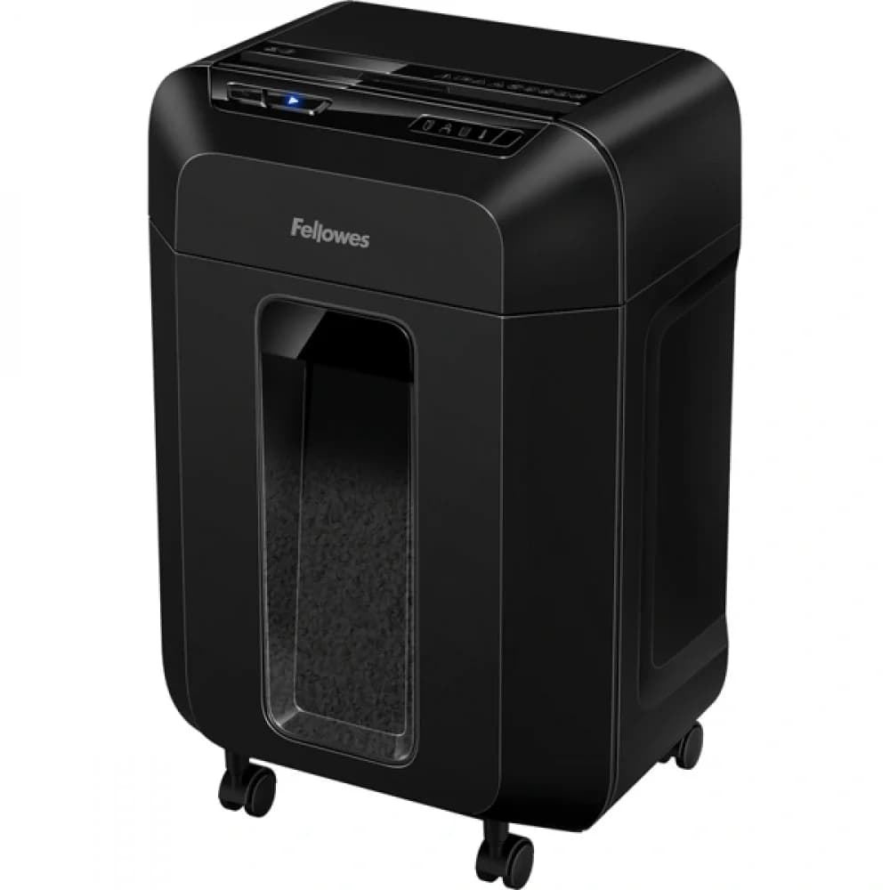Fellowes Шредер AutoMax 80M FS-46215 , минирезка, DIN P-4, 4х12 мм, автоподача 80 лст., 17 лтр., автореверс, уничт.: скобы, скрепки, пл. карты