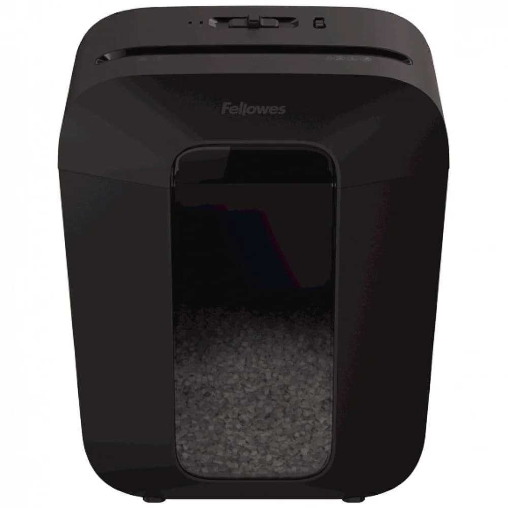 Fellowes Шредер PowerShred LX41 FS-43007(01) {DIN P-4, 4х12мм, 8 лст., 17 лтр., уничт.: скрепки,скобы,карты}