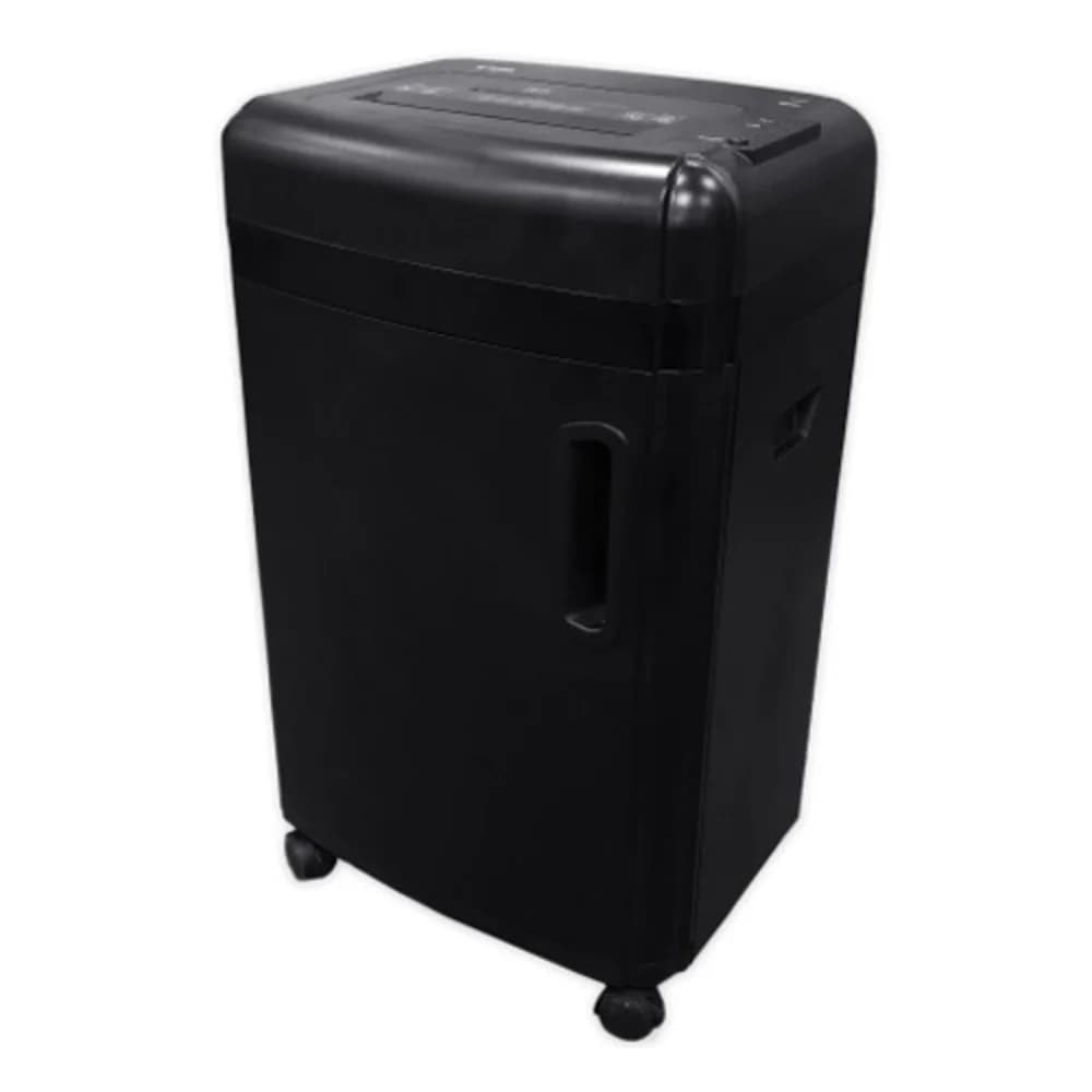 Шредер Office Kit S180 (0,8х1) черный (секр.P-7)/фрагменты/5лист./32лтр./пл.карты/CD