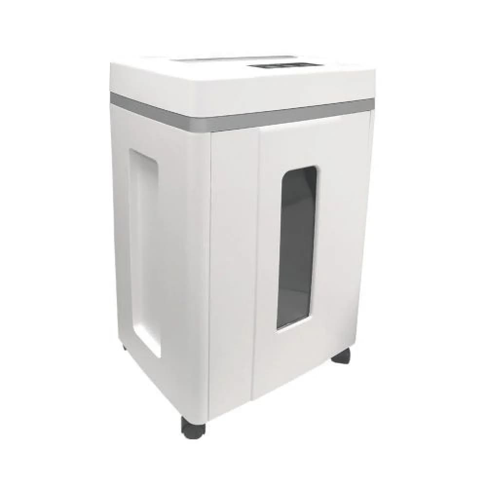 Шредер Office Kit S200TSCD 0,8x1 белый (секр.P-7) фрагменты 6лист. 25лтр. скобы пл.карты CD