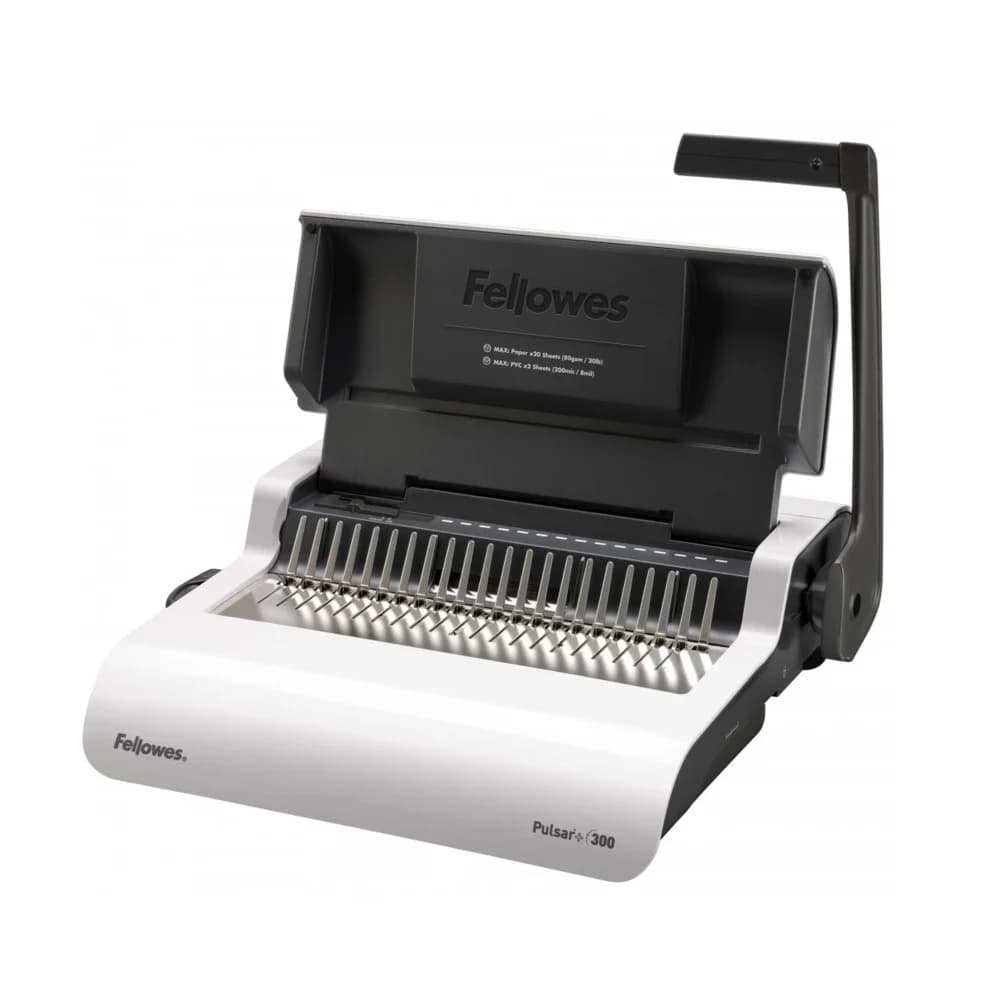 Переплетчик Fellowes® PULSAR+ на пластиковую пружину, сшивает до 300 лст., перфорирует 15 лст.
