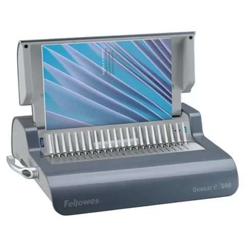 FS-56209 - Переплетчик Fellowes QUASAR-E на пластиковую пружину, сшивает до 500 лст., перфорирует 20 лст.