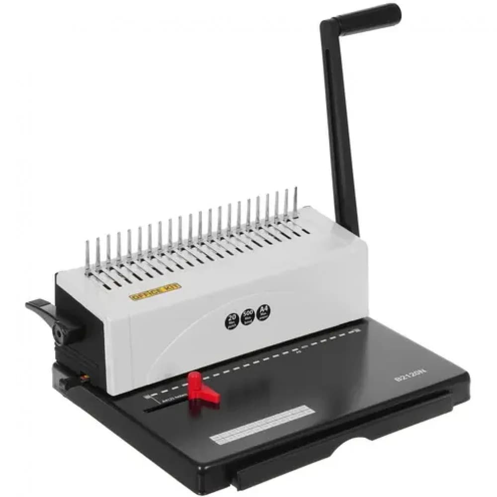 Переплетчик Office Kit B2120N A4/перф.25л.сшив/макс.500л./пластик.пруж. (4.5-51мм)