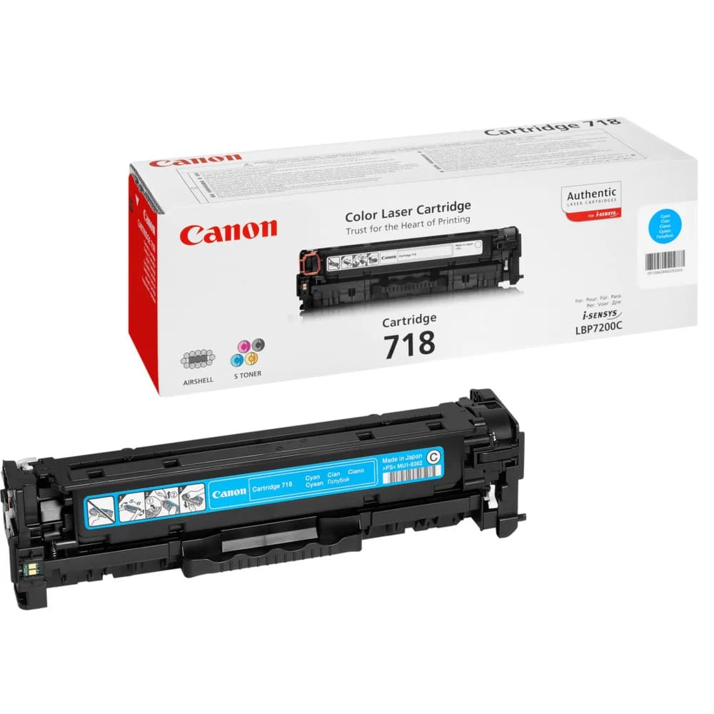 Картридж Canon 718C лазерный голубой
