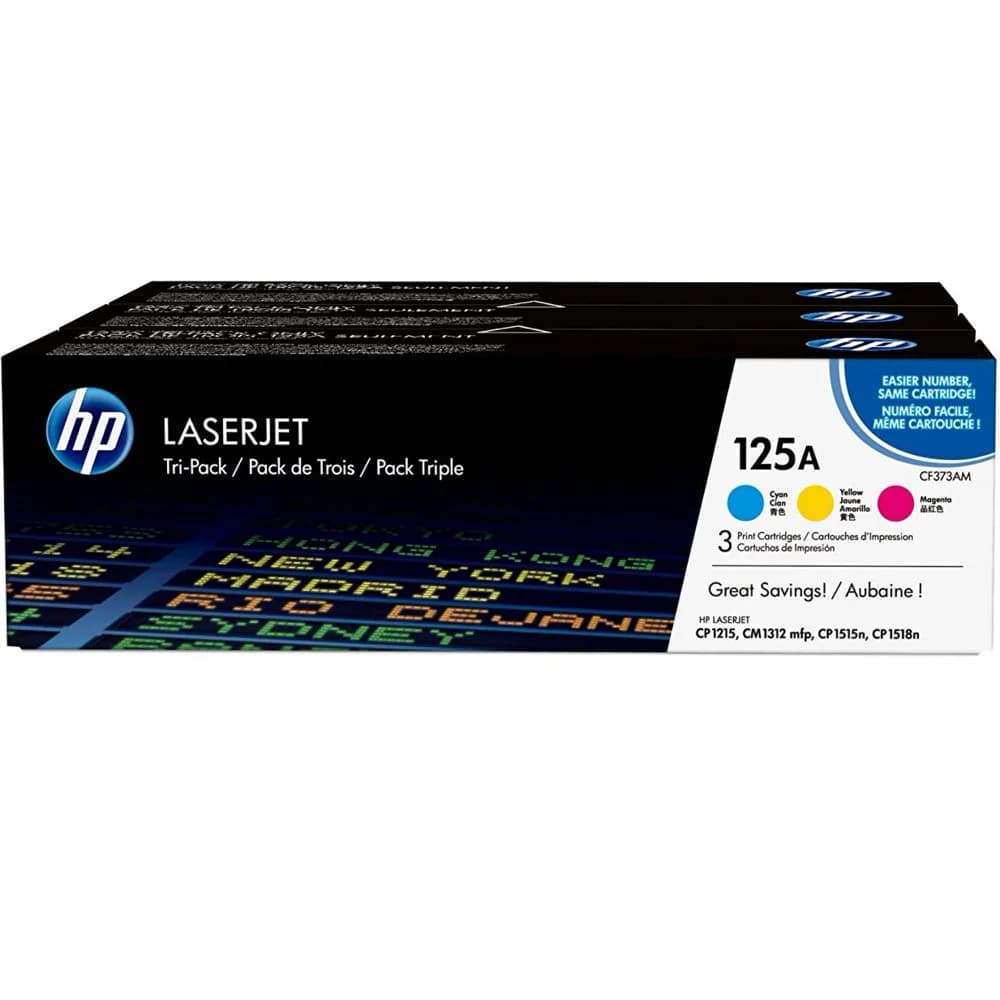 HP 125A CYM Tri-Pack LJ Toner Cartridge