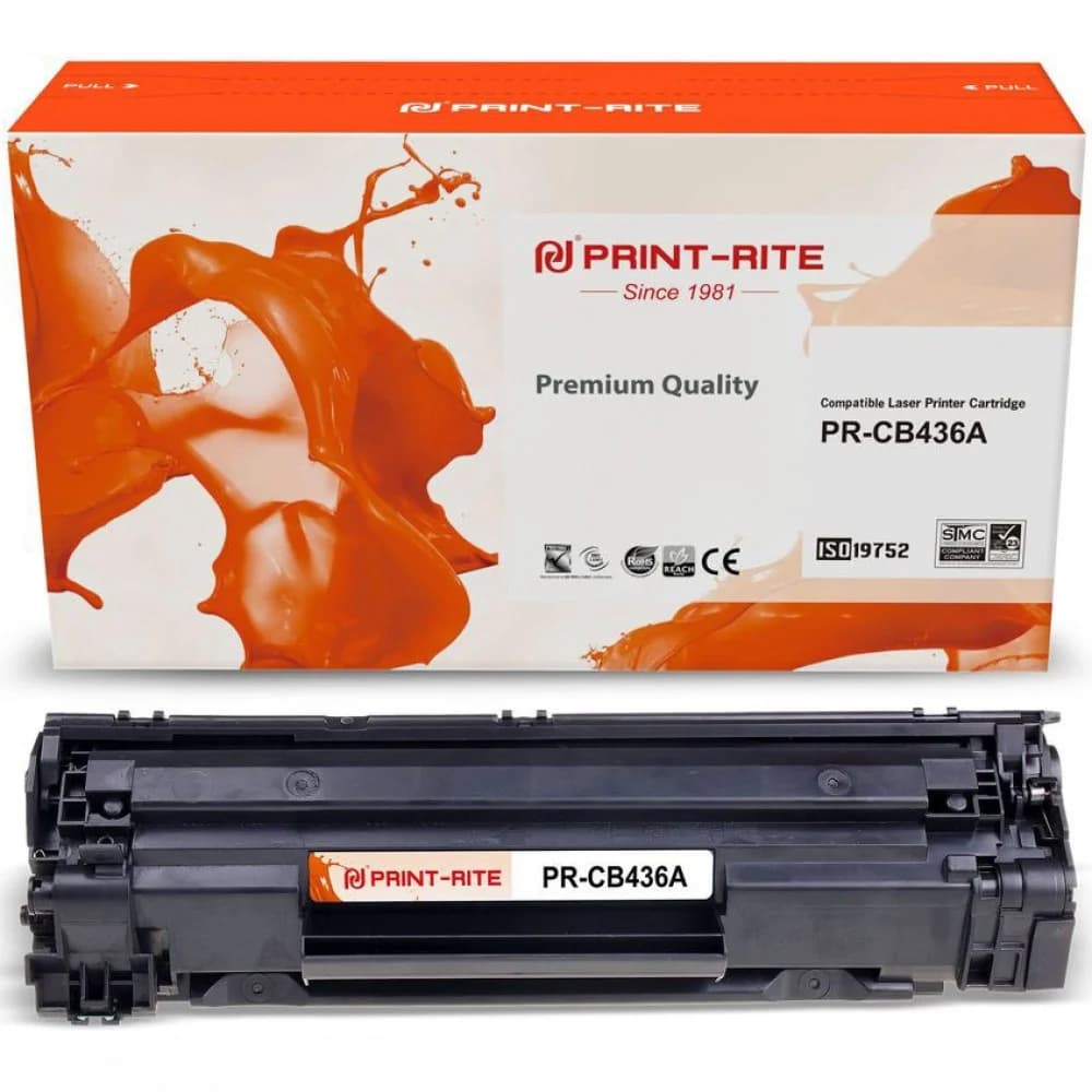 Картридж HP Europe/CB436A/лазерный/черный