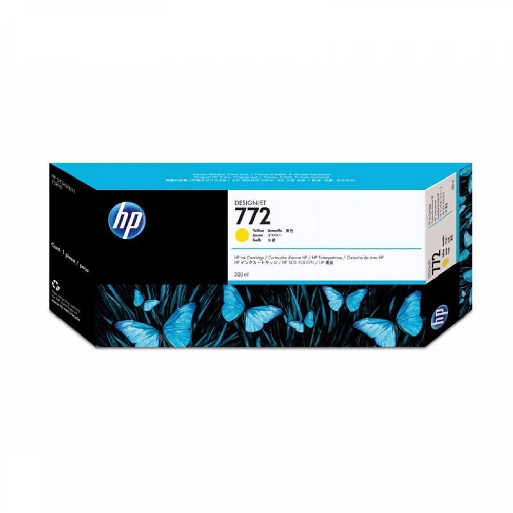 HP 772 300-ml Yellow Designjet Ink Cartridge