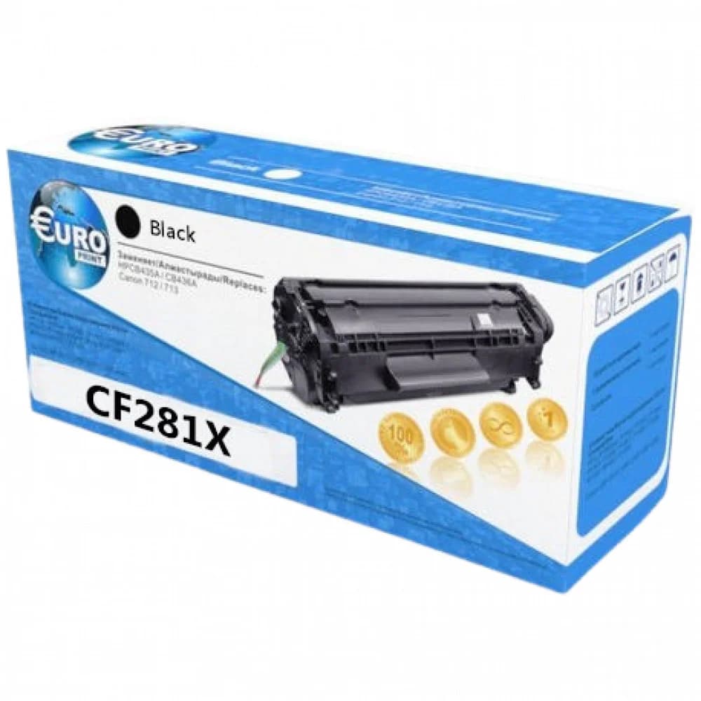 Cartridge HP/CF281X/Laser/black Цвет расходных материалов для печати: Черный Технология печати: Лазерная Количество страниц (ч/б): 25 000 страниц Сноска на ресурс печати: Заявленный средний ресурс у