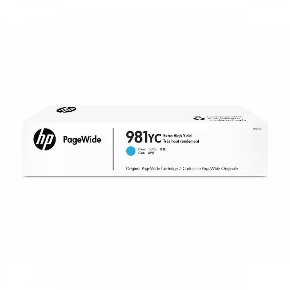 HP 981YC Cyan Contract PageWide Crtg