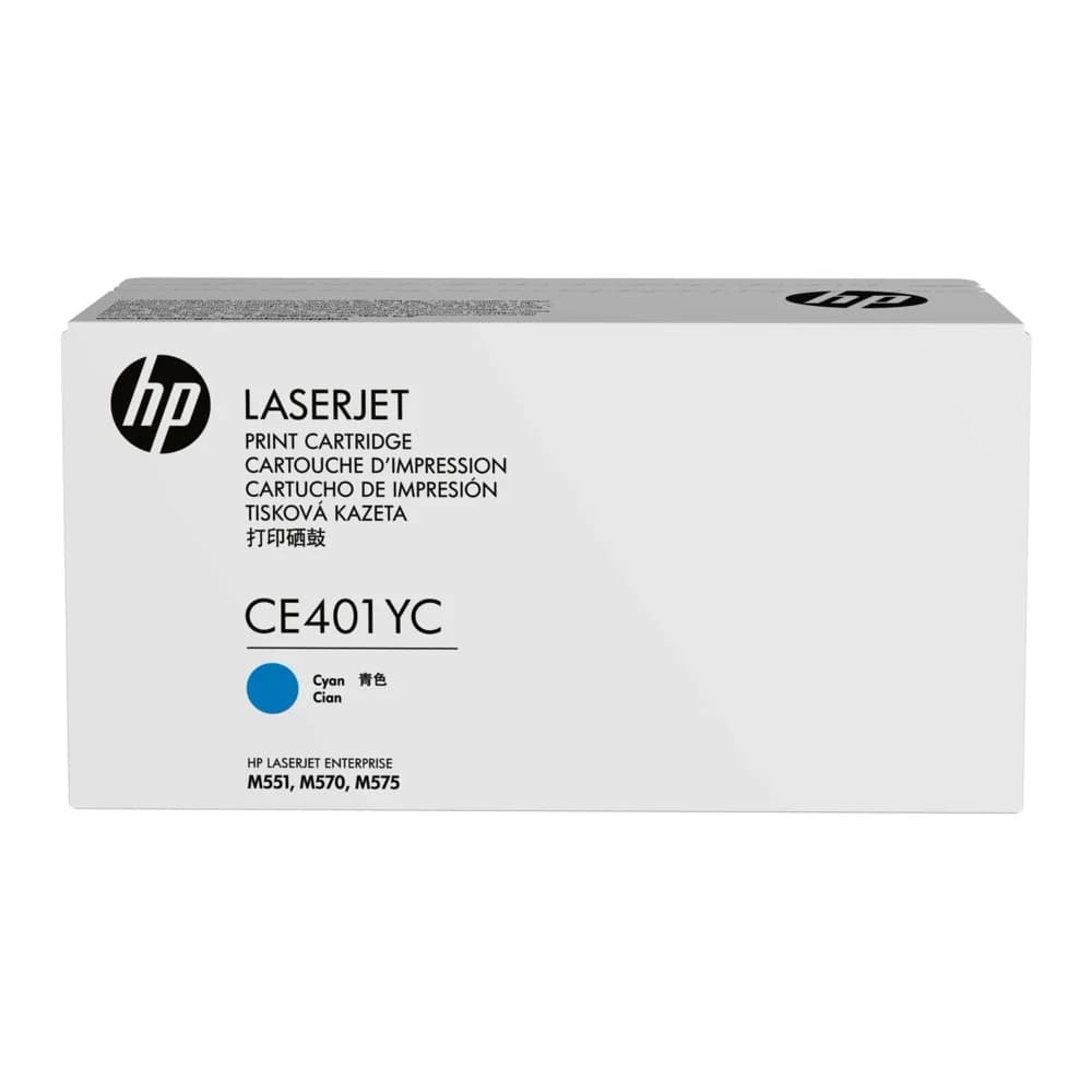 Картридж HP Europe/CE401YC/Лазерный/голубой Для LaserJet E M551, M570, M575