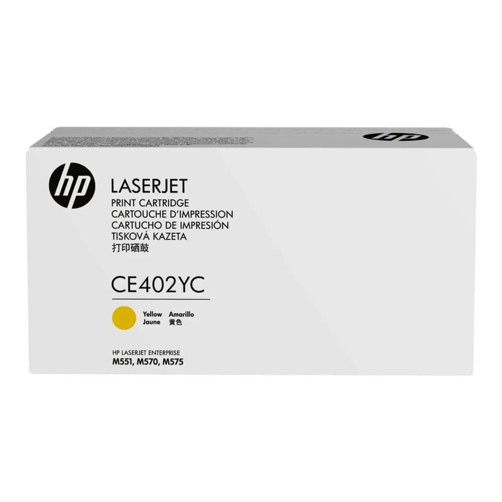 Картридж HP Europe/CE402YC/Лазерный/желтый Для LaserJet E M551, M570, M575