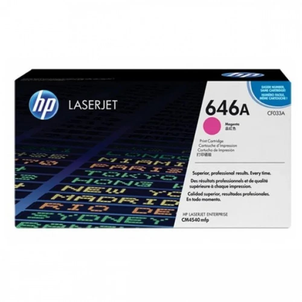 Картридж лазерный HP CF033AC пурпурный (12500стр.) для HP CM4540 (техн.упак)