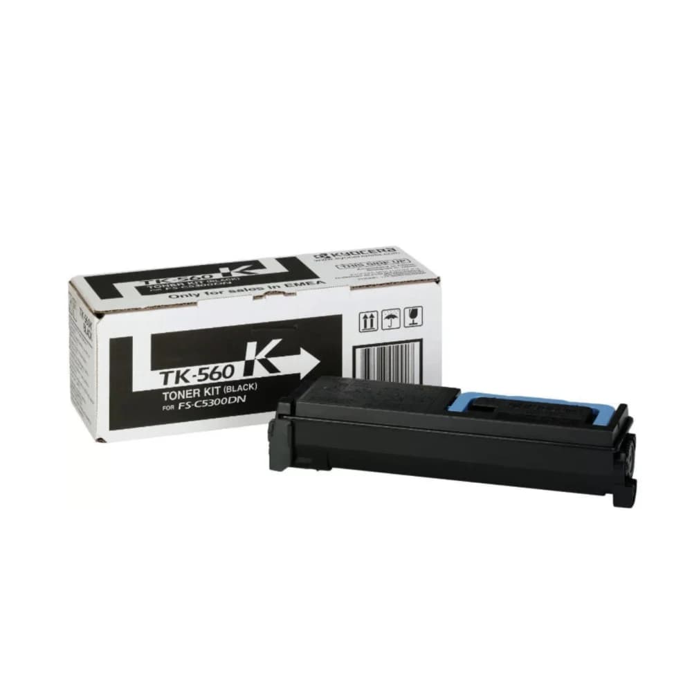 Тонер Kyocera TK-560BK для FS C5300 DN. Чёрный. 12000 страниц.