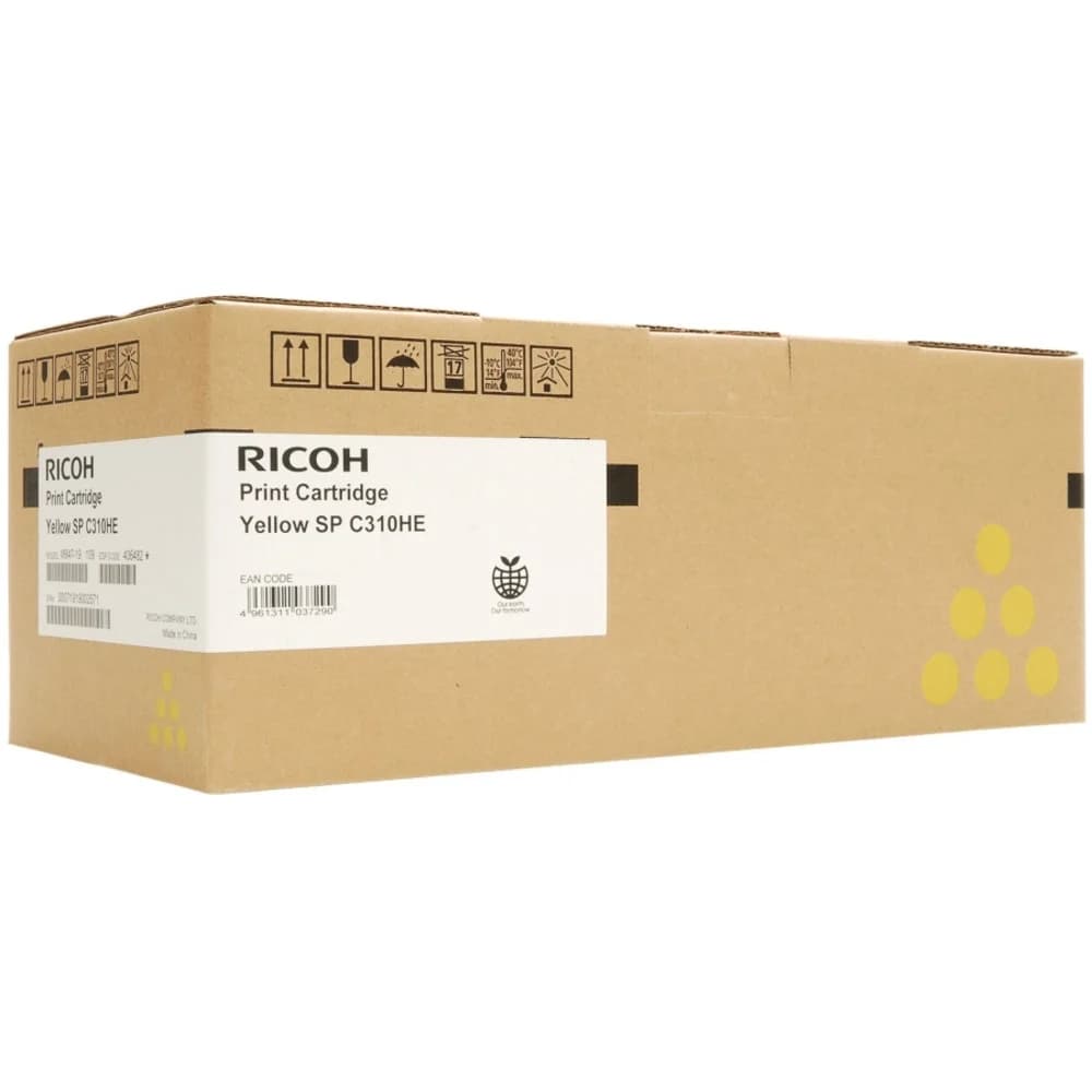 Принт-картридж Ricoh тип SPC310HE желтый, высокой емкости (6k)