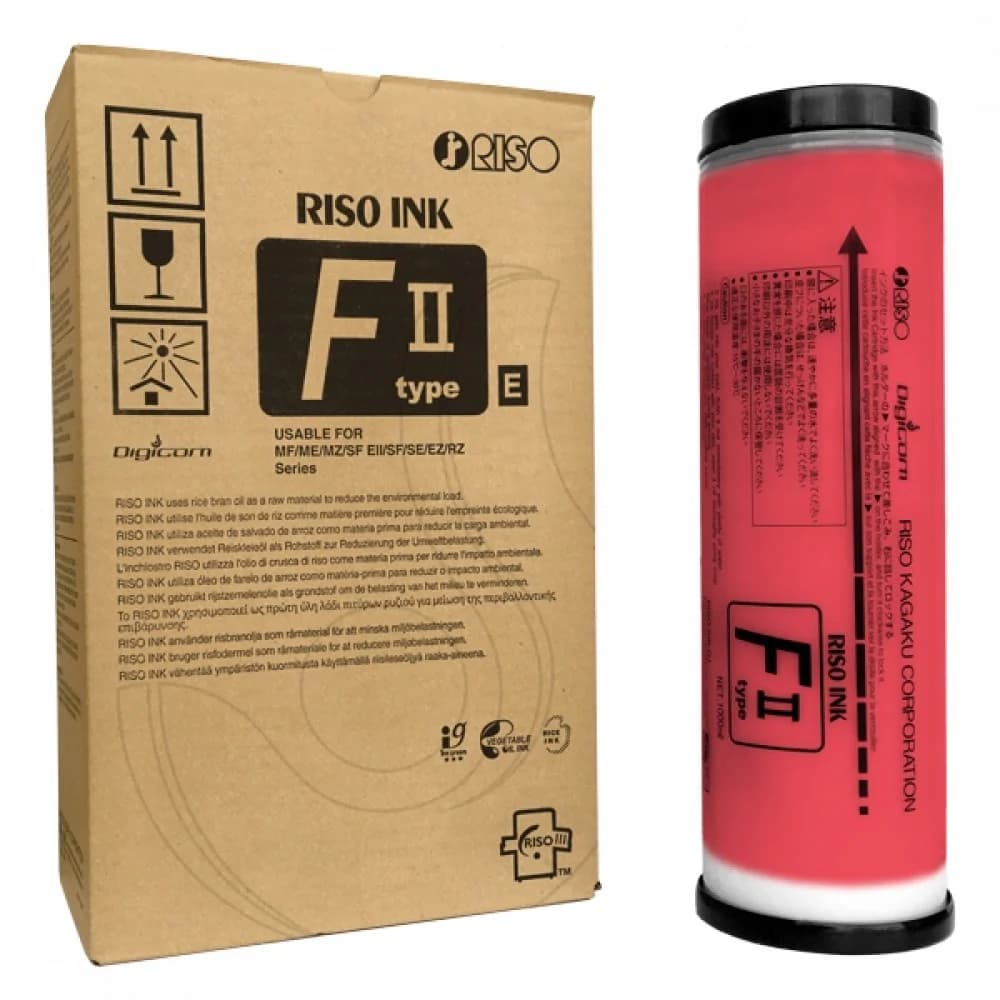 S-8114E - Краска красная Riso FII type (старый артикул:S-7205E,S-6931E,S-4275E, кратность поставки 2 шт., цена за ед.)