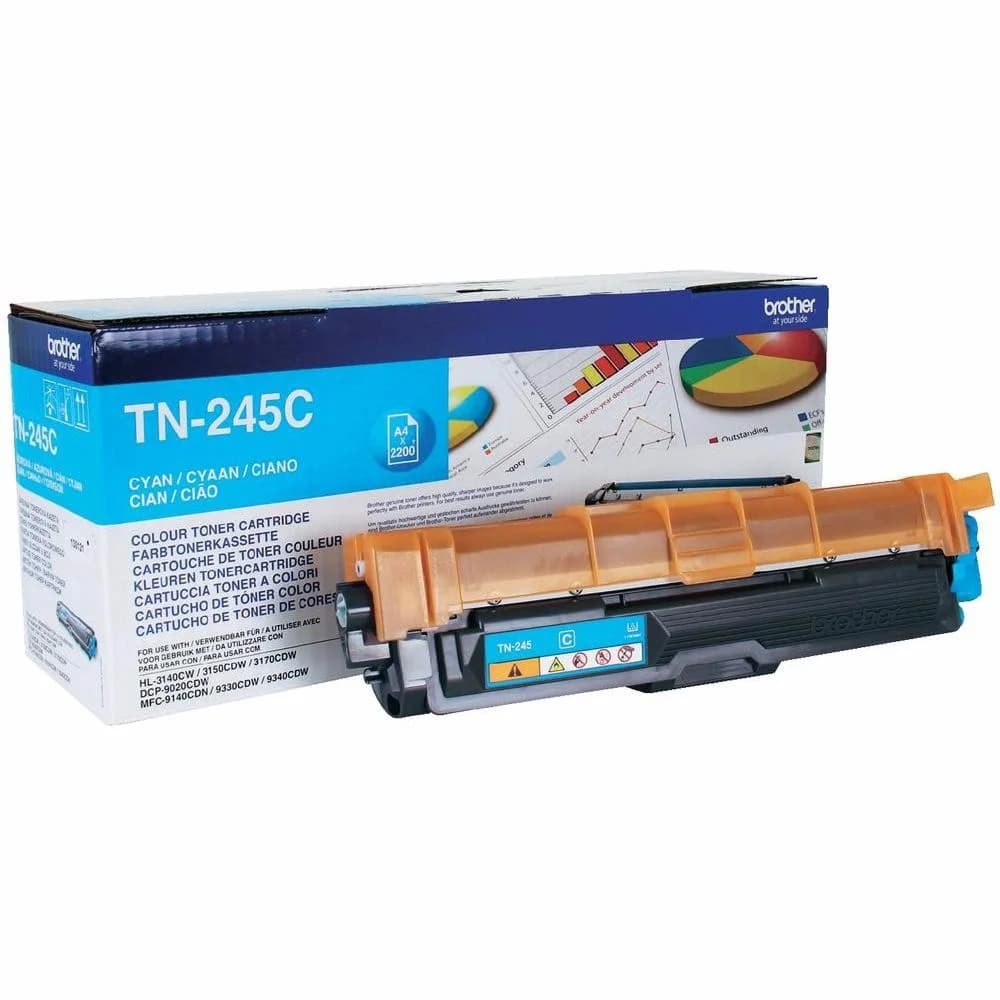 Тонер-картридж TN245C повышенной ёмкости для HL-3140CW, HL-3170CDW, DCP9020CW, MFC-9330CDW голубой (2200 стр)