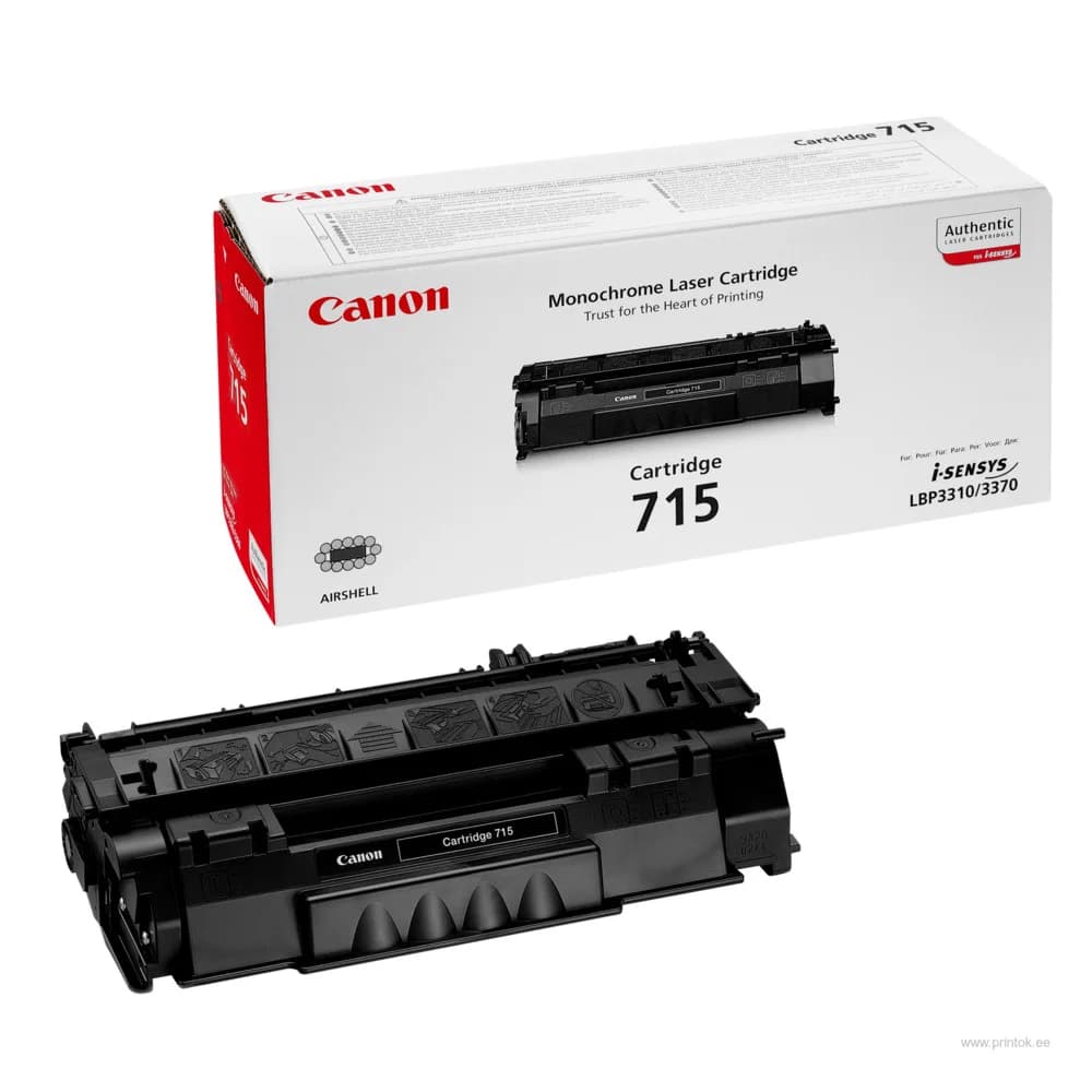 Картридж Canon 715 для принтеров LBP3310/3370. Чёрный. 7 000 страниц.