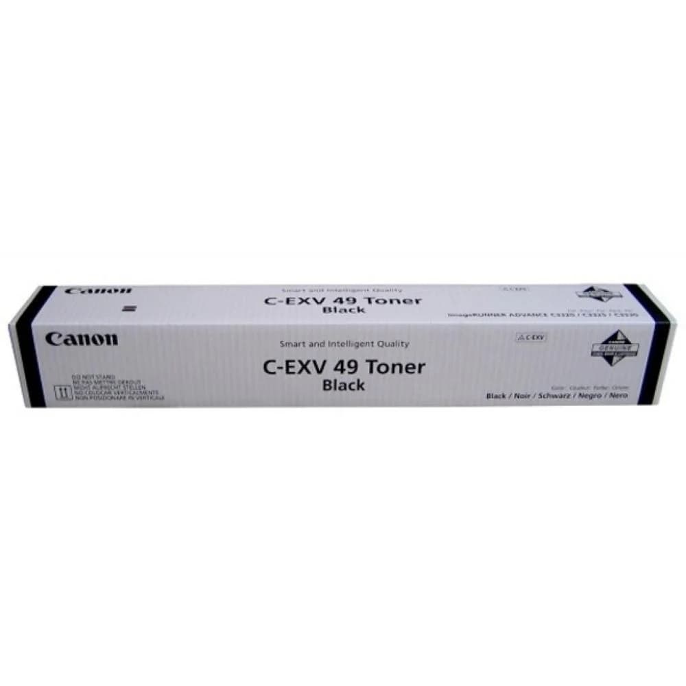 Toner C-EXV 49 Black Цвет Черный Технология печати Лазерная Кол-во страниц 36000 Тонер черный, оригинальный для Canon imageRUNNER ADVANCE C3320/C3320i/C3325i/C3330i/C3520/3525. Ресурс 36000 стр.