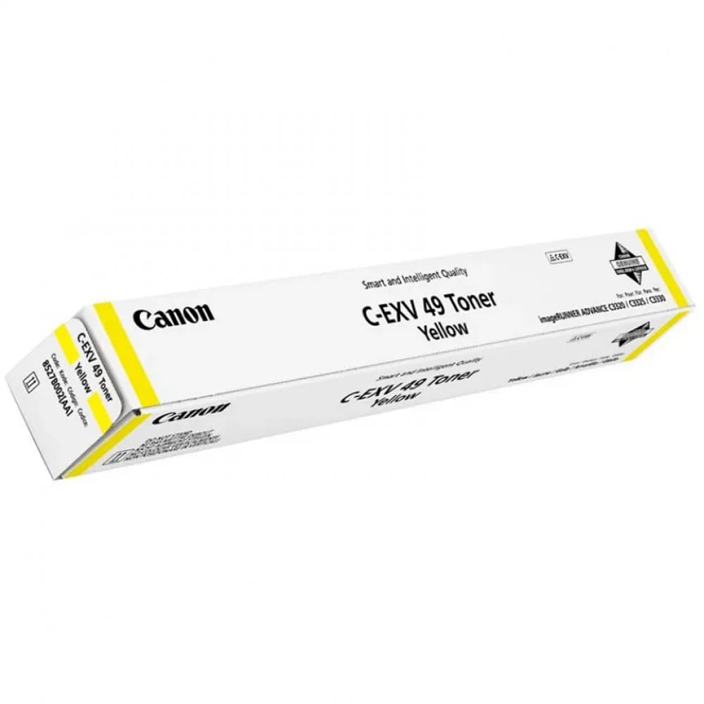 Toner C-EXV 49 Yellow Цвет Желтый Технология печати Лазерная Кол-во страниц 19000 Тонер желтый, оригинальный для Canon imageRUNNER ADVANCE C3320/C3320i/C3325i/C3330/C3520/3525. Ресурс 19000 стр.