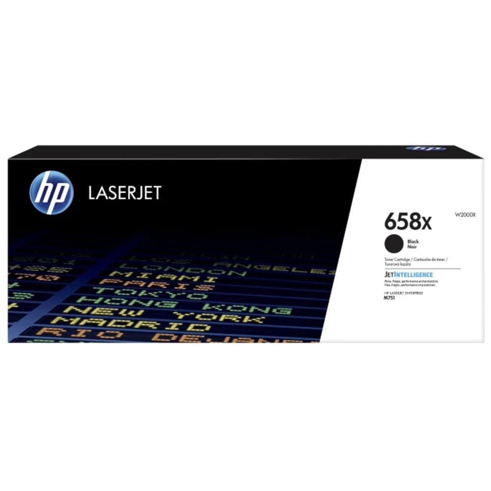 HP 658X Black LaserJet Toner Cartridge