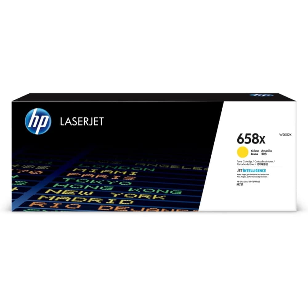 HP 658X Yellow LaserJet Toner Cartridge