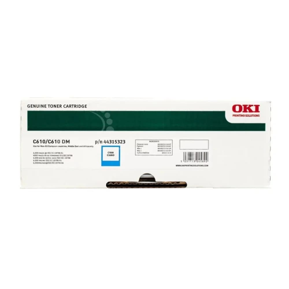 Тонер-картридж Oki C610 6K (cyan)