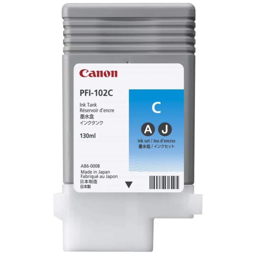 Картридж Canon PFI-102C Ink №102 синий 130 мл Модель: Canon iPF510., Canon iPF605, Canon iPF610., Canon iPF650, Canon iPF655, Canon iPF710, Canon iPF750, Canon iPF755, Canon iPF760, Canon iPF765, Ca