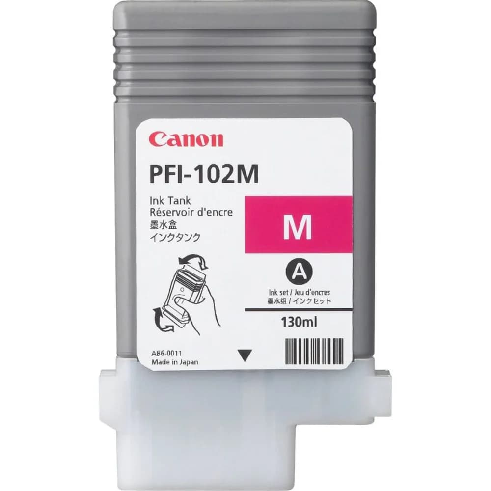 Картридж Canon PFI-102M Ink №102 magenta 130 ml Модель: Canon iPF510., Canon iPF605, Canon iPF610., Canon iPF710, Canon LP17