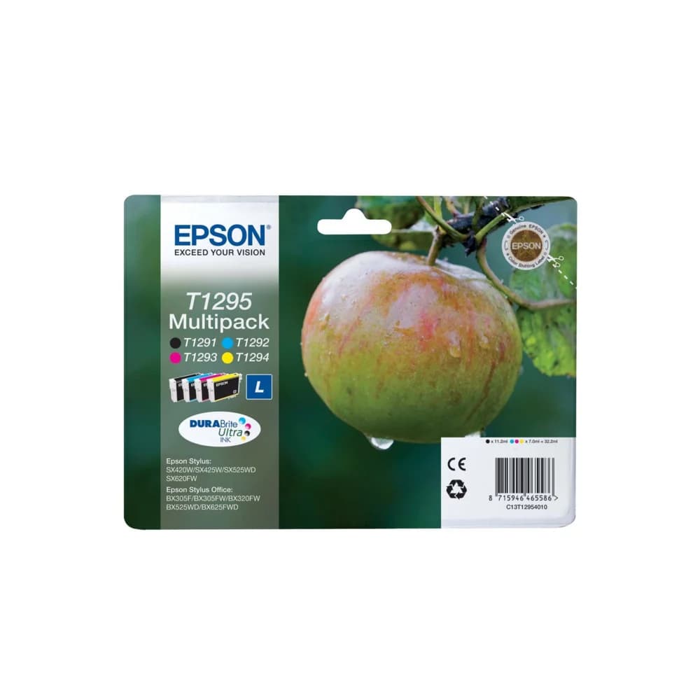 Картридж Epson C13T12954012 SX420W/BX305F набор 4 шт.new Вид: картридж Производитель: Epson Тип: Картридж Тип печати: Струйная Цвет: Мультипак
