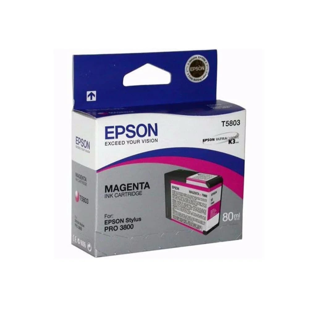 Картридж Epson C13T580300 STYLUS PRO 3800 пурпурный Вид: Картридж Для бренда: Epson Производитель: Epson Ресурс: 80 мл Тип: Картридж EPSON Тип печати: Струйная Цвет: Пурпурный