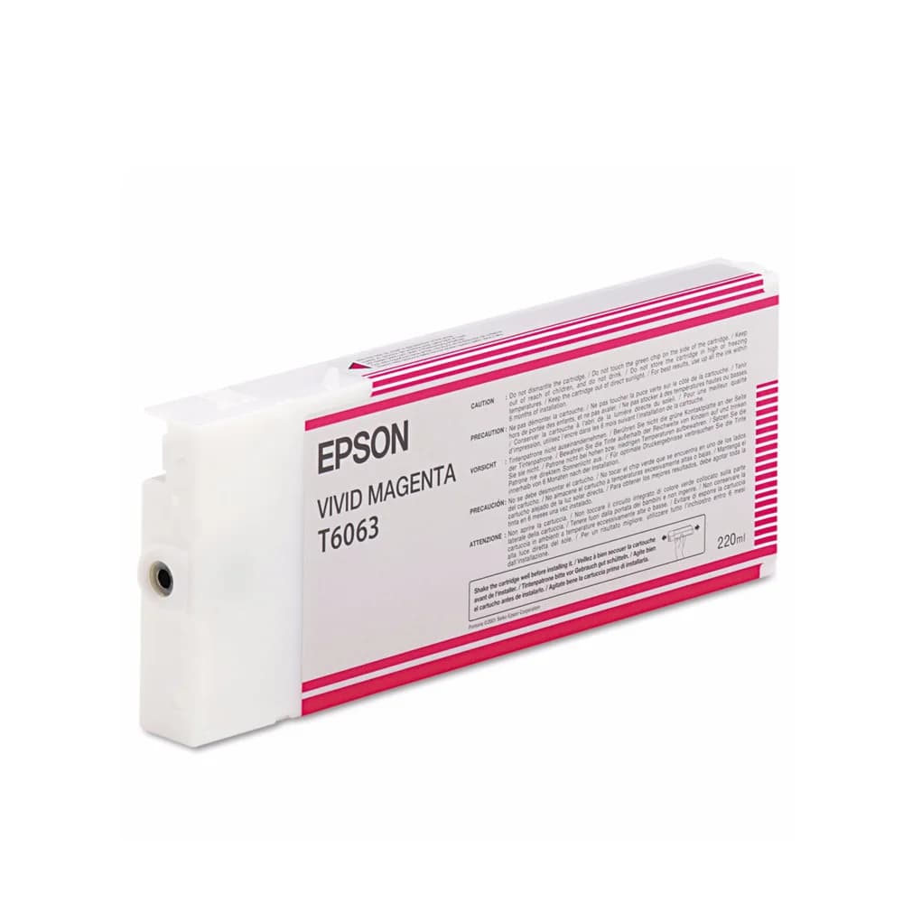 Картридж Epson C13T606300 SP-4880 пурпурный Вид: Картридж Для бренда: Epson Производитель: Epson Ресурс: 220 мл Тип: Картридж EPSON Тип печати: Струйная Цвет: Пурпурный