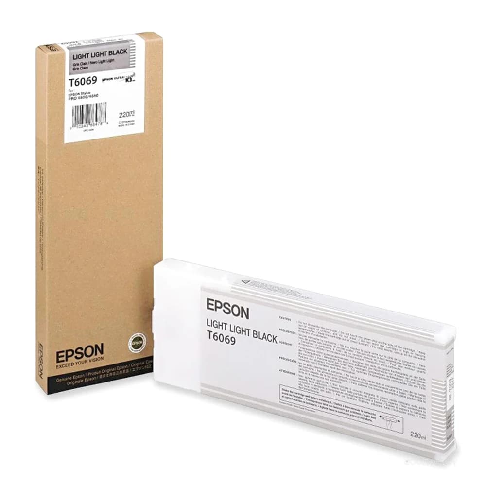 Картридж Epson C13T606900 SP-4880 светло-серый Вид: картридж Производитель: Epson Ресурс: 220 мл Тип: Картридж EPSON Тип печати: струйная Цвет: светло-серый