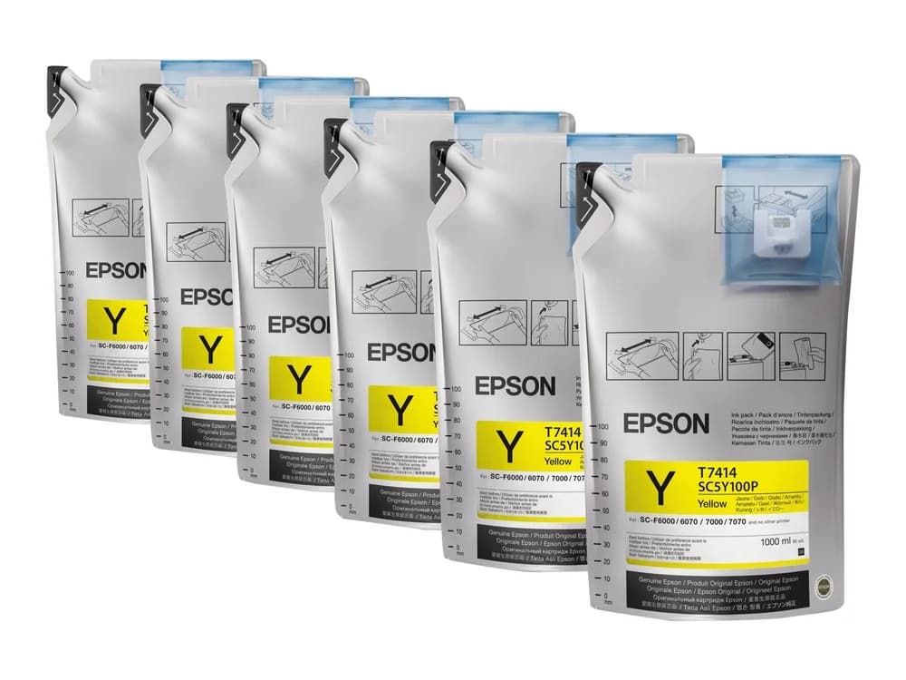 Картридж струйный Epson C13T773440/1 Yellow с желтыми чернилами, 1л для Epson SureColor SC-B6000/B7000 Производитель: Epson Устройство: Картридж Объем картриджа: 1 л Цвет: Желтый Модель: Epson SC-F6