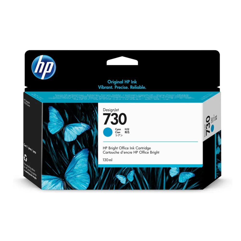 Картридж HP 730 струйный голубой (130 мл)