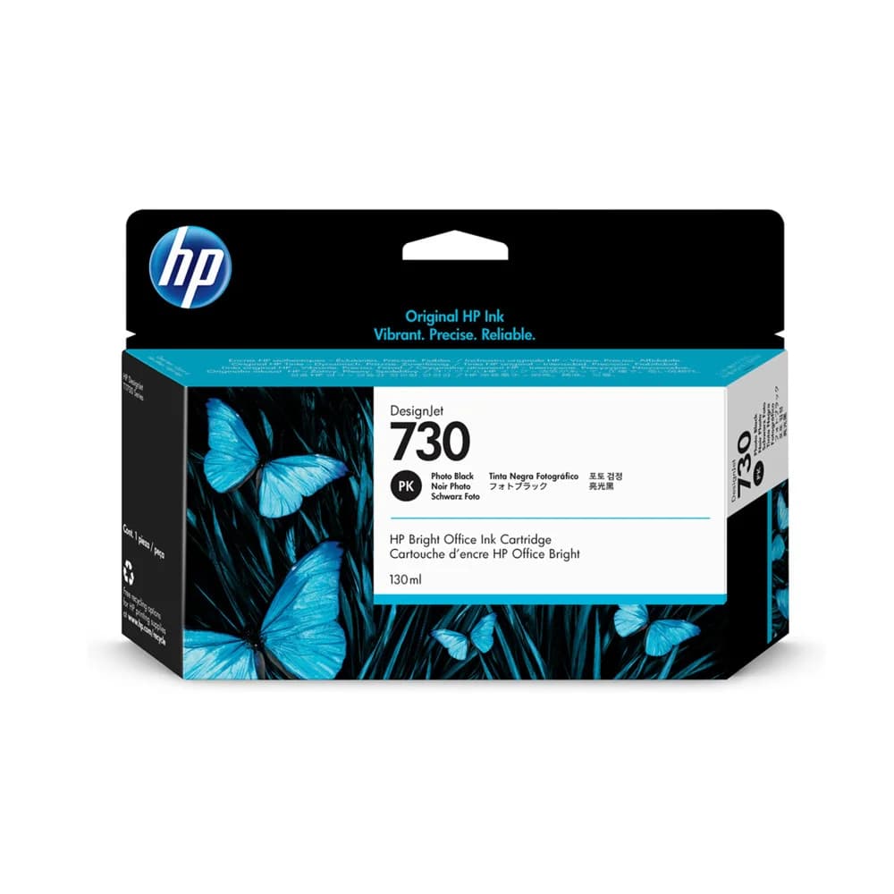 Картридж HP 730 струйный черный фото (130 мл)