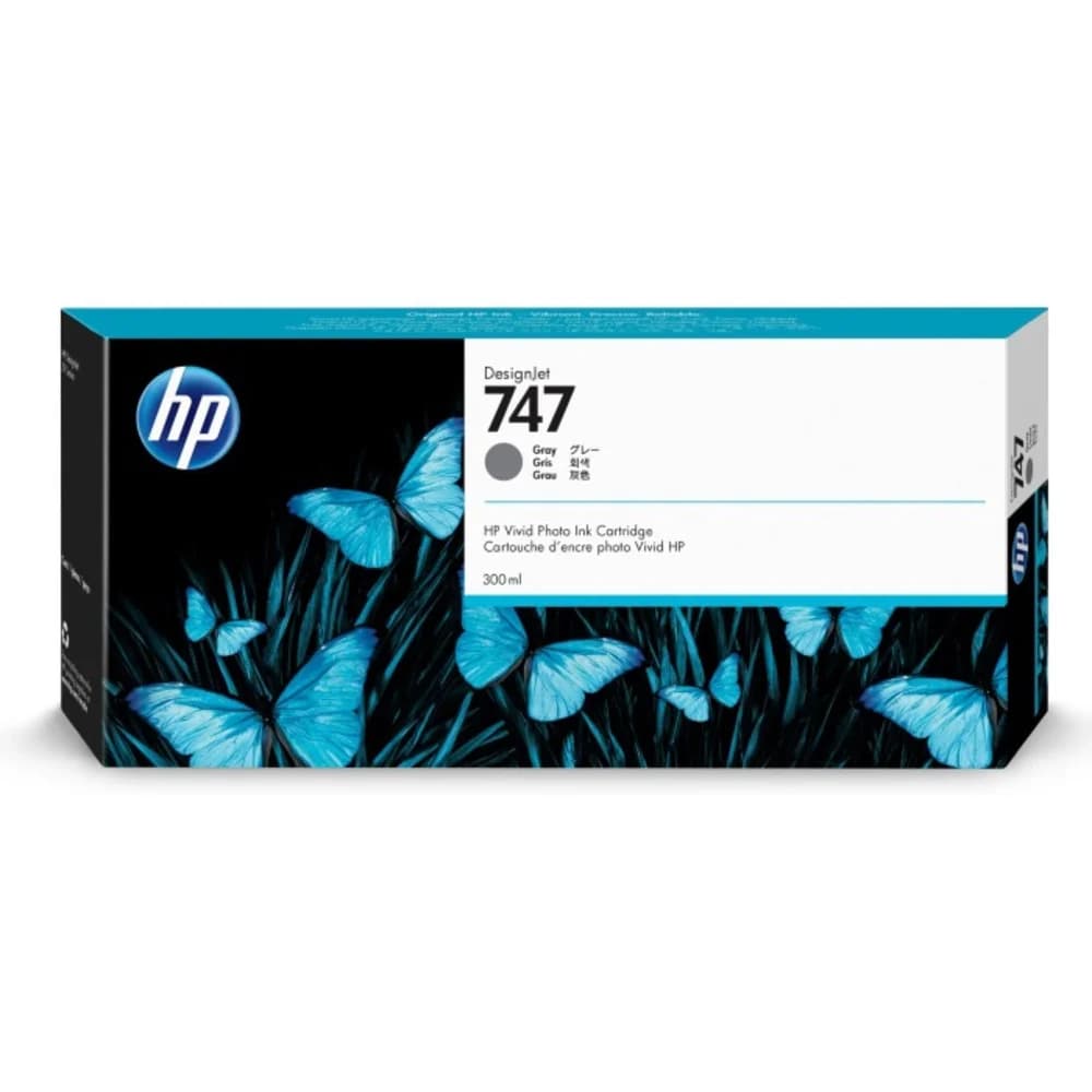 HP 747 300-ml Gray Ink Cartridge