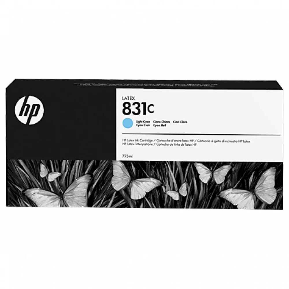 HP 831C 775ml Lt Cyn Latex Ink Cartridge