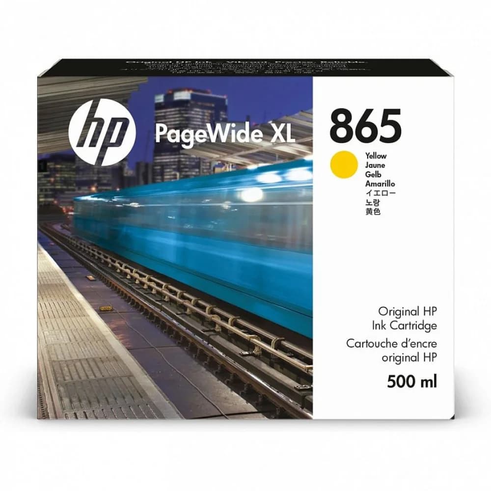 Cartridge HP 865 для PageWide XL 4200/5200, желтый, 500 мл