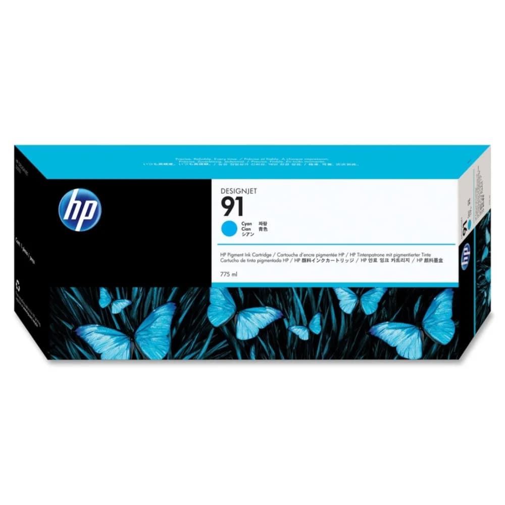 HP 91 775-ml Pigment Cyan Ink Cartridge