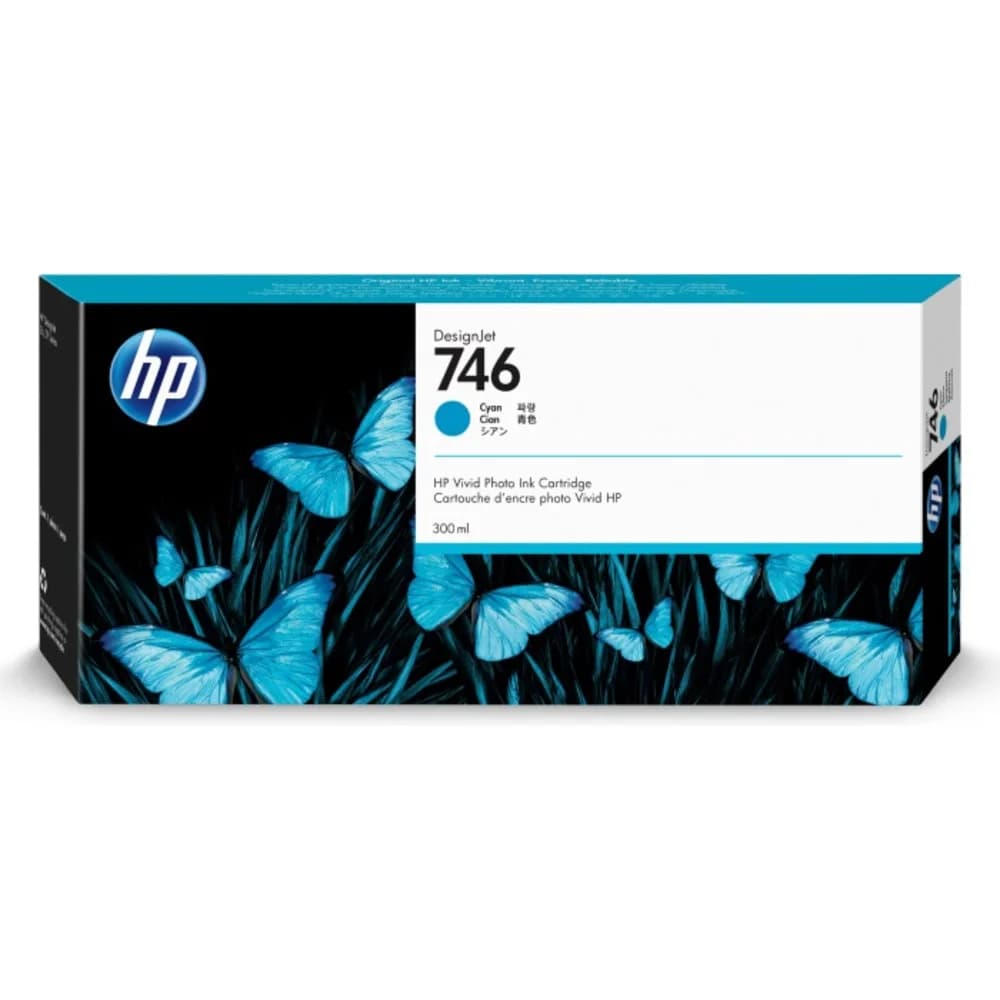 HP 746 300-ml Cyan Ink Cartridge