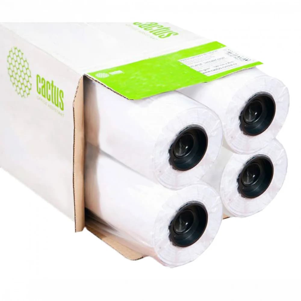 Бумага Cactus Eco CS-LFP80-914457E-4 36"(A0) 914мм-45.7м/80г/м2/белый CIE155% втулка:50.8мм (2") (упак.:4рул)