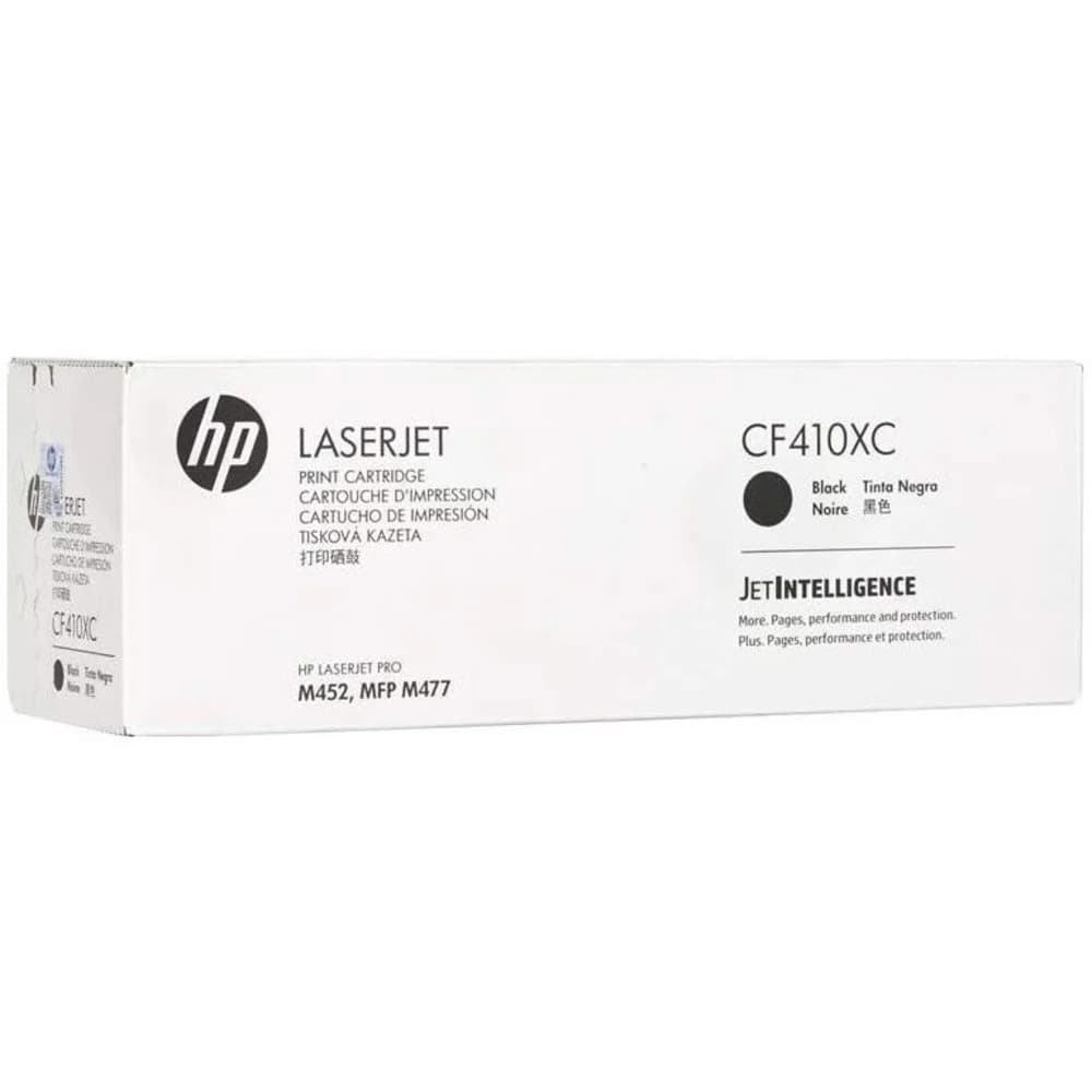 Тонер Картридж HP 410X CF410XC черный (6500стр.) для HP LJ Pro M452/M477 (техн.упак)