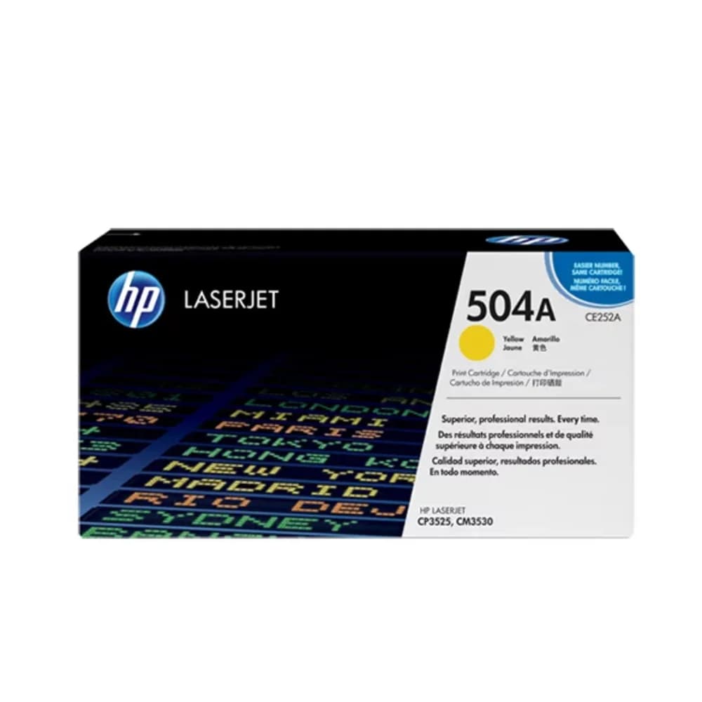 Тонер Картридж HP 504Y CE252YC желтый (7900стр.) для HP CM3530/CP3525 (техн.упак)
