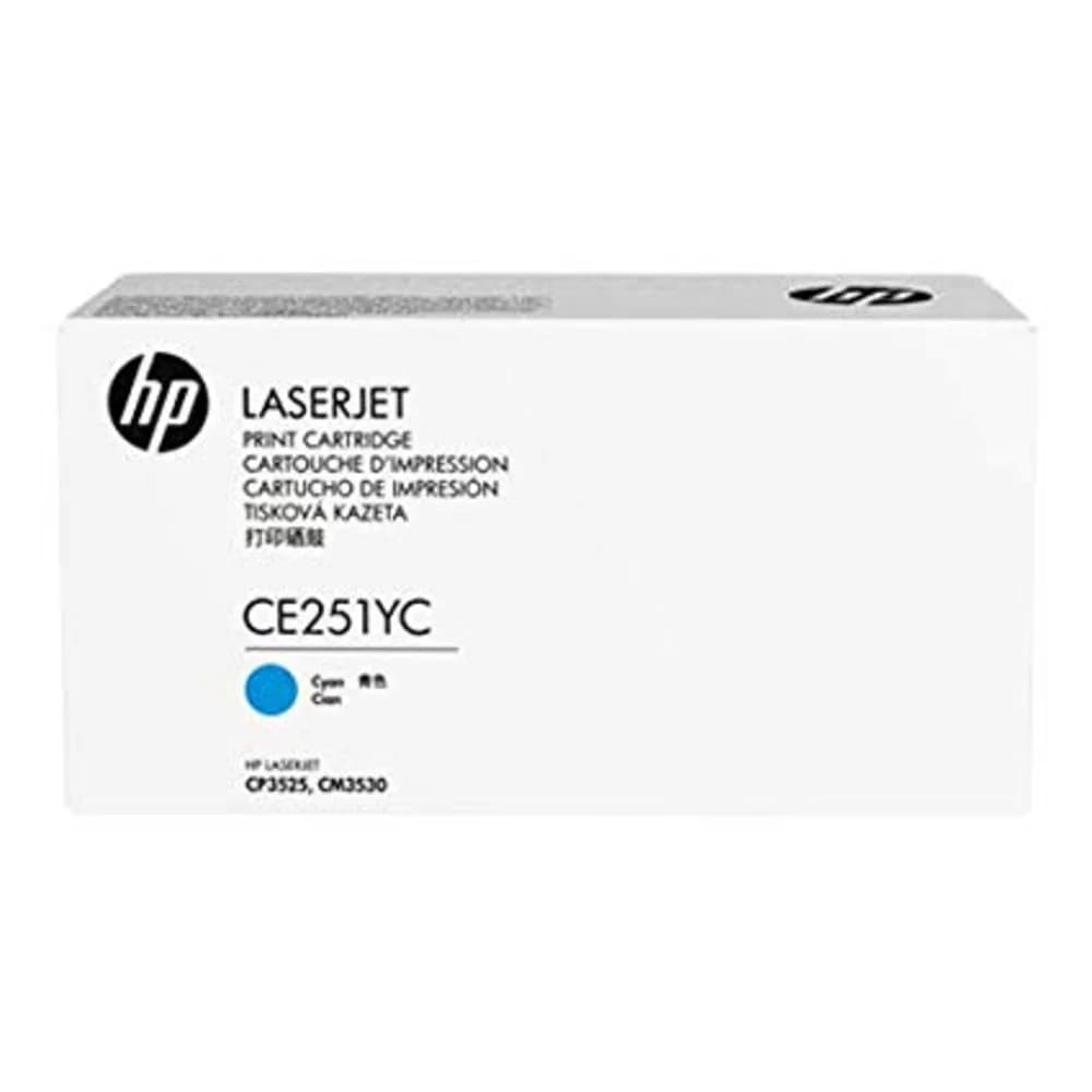 Тонер Картридж HP 504Y CE251YC голубой (7900стр.) для HP CM3530/CP3525 (техн.упак)
