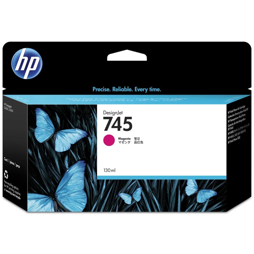 Cartridge HP 745 Пурпурный для HP DesignJet, 130ml