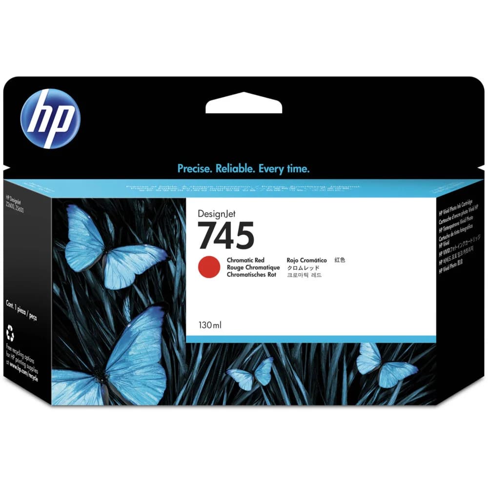 Cartridge HP 745 Хроматический красный для HP DesignJet, 130ml