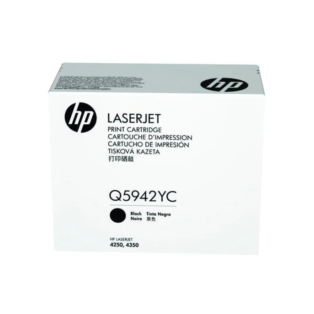 Тонер Картридж HP Q5942YC черный (23000стр.) для HP LJ 4250/4350 (техн.упак)