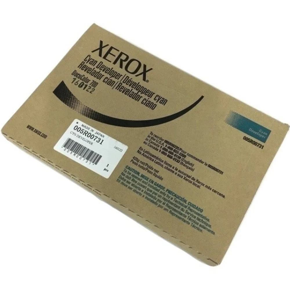 Проявитель, Xerox, 505S00031 / 005R00731 (голубой), Для Xerox 550/560/700/700i/770 Pro, C75/J75, 1 500 000 страниц (А4)