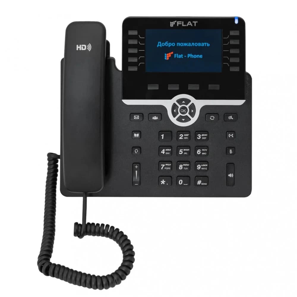 Телефон IP Флат Flat-Phone-B10 черный